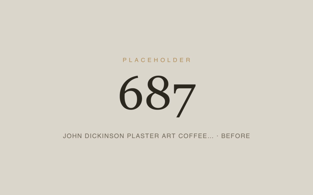 John Dickinson Plaster Art Coffee Table — Repair