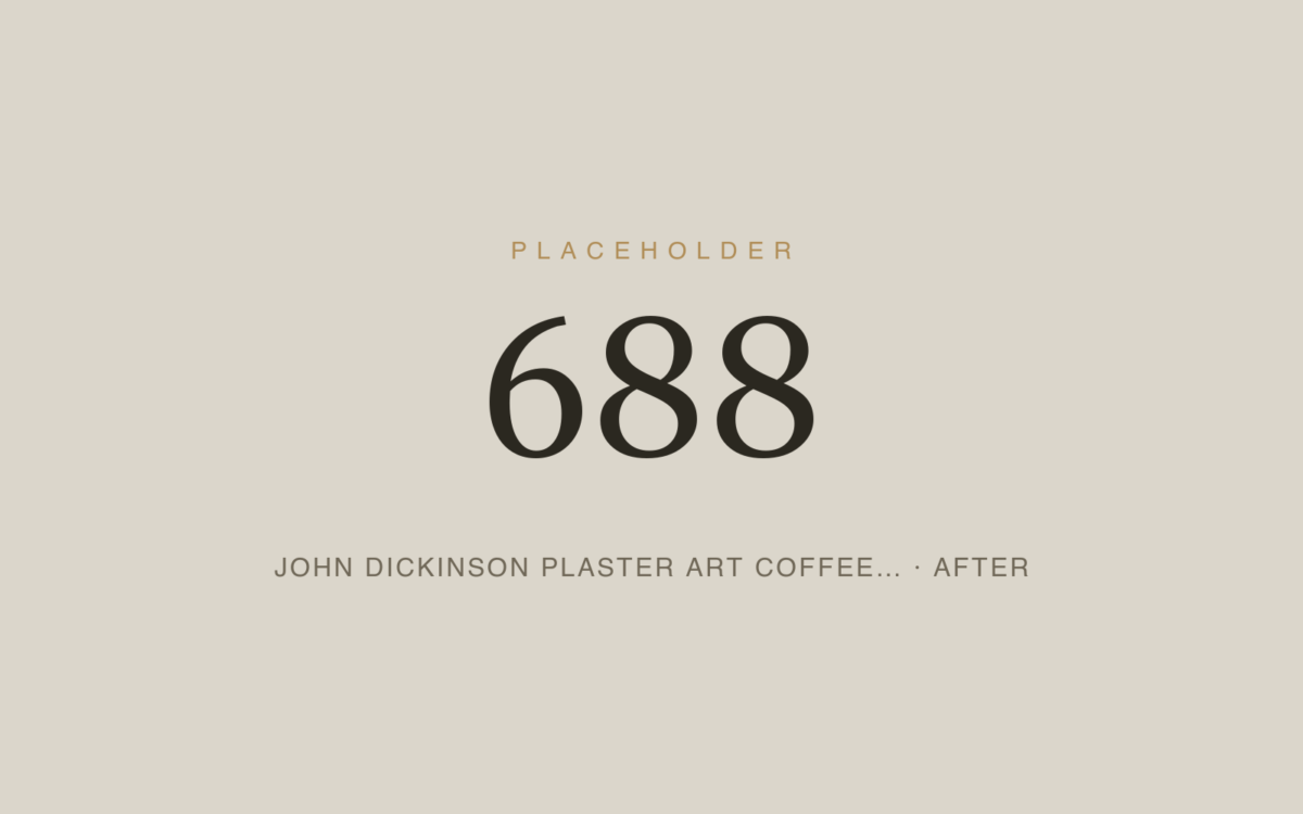 John Dickinson Plaster Art Coffee Table — Repair
