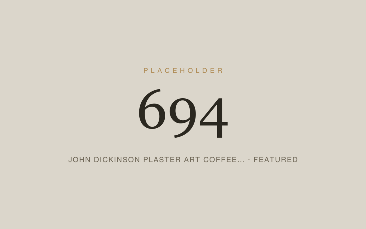 John Dickinson Plaster Art Coffee Table — Repair
