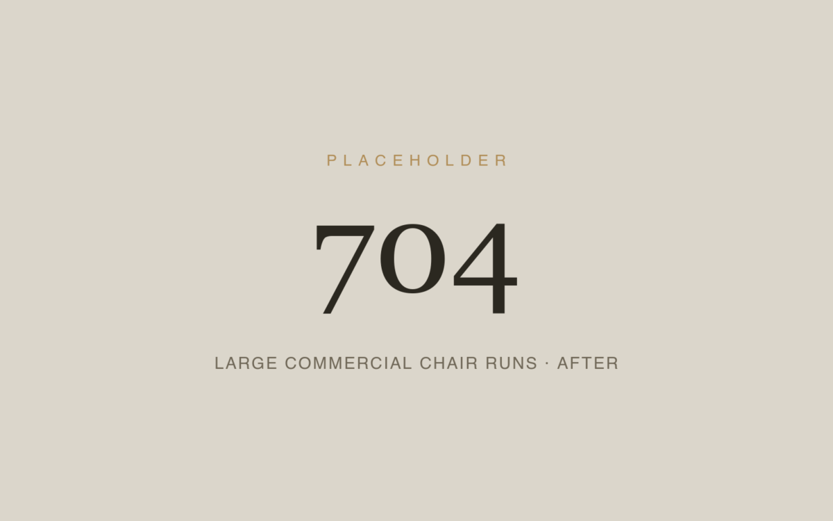 Large Commercial Chair Runs