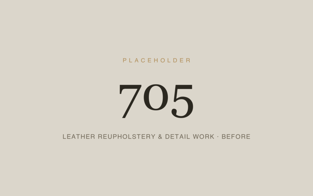 Leather Reupholstery & Detail Work — Before