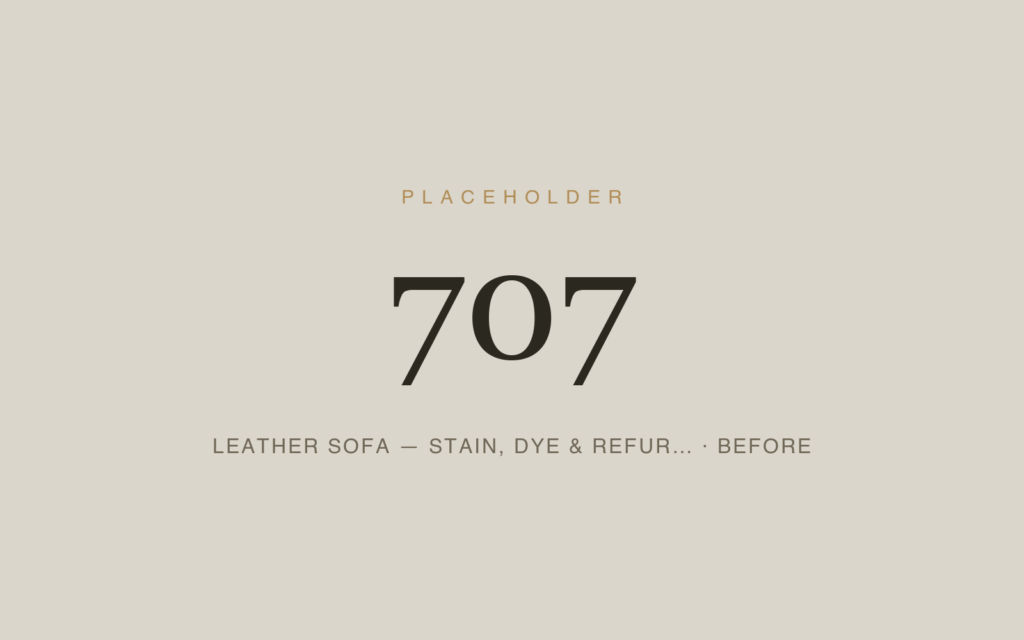 Leather Sofa — Stain, Dye & Refurbishing — Before