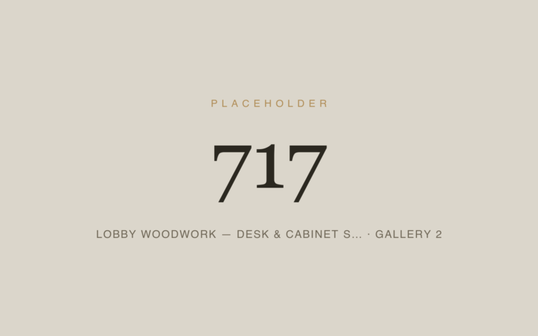 Placeholder 717 — Lobby Woodwork — Desk & Cabinet S… · Gallery 2