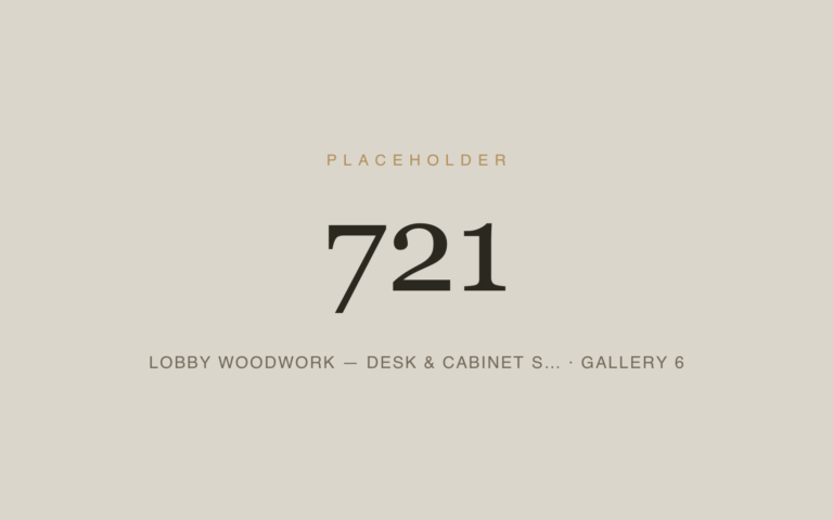 Placeholder 721 — Lobby Woodwork — Desk & Cabinet S… · Gallery 6