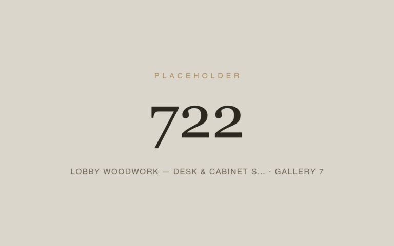 Placeholder 722 — Lobby Woodwork — Desk & Cabinet S… · Gallery 7