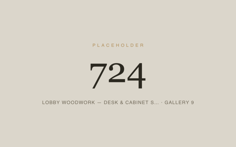 Placeholder 724 — Lobby Woodwork — Desk & Cabinet S… · Gallery 9