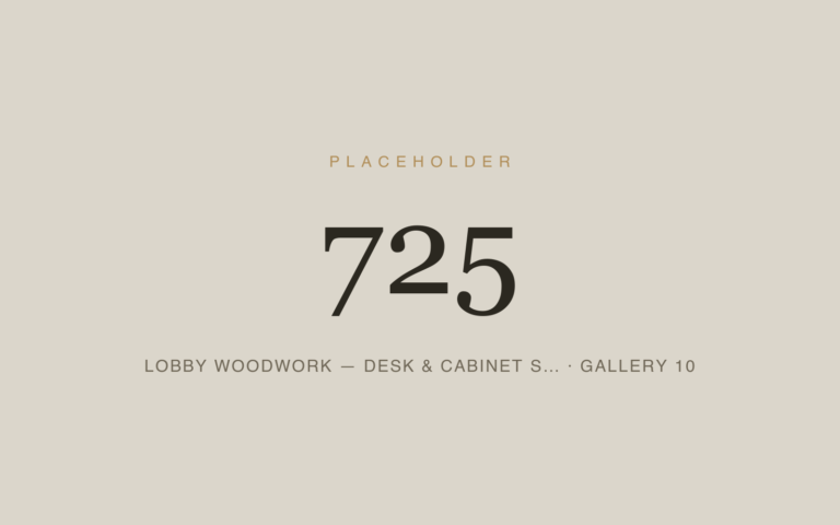 Placeholder 725 — Lobby Woodwork — Desk & Cabinet S… · Gallery 10