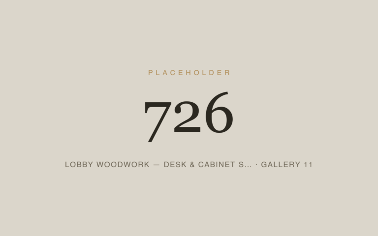 Placeholder 726 — Lobby Woodwork — Desk & Cabinet S… · Gallery 11