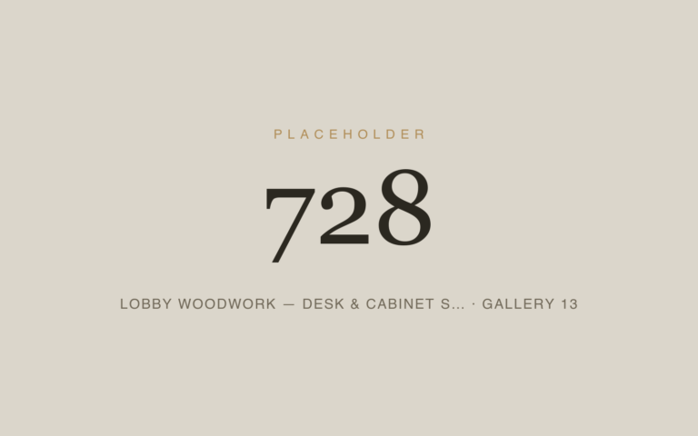 Placeholder 728 — Lobby Woodwork — Desk & Cabinet S… · Gallery 13