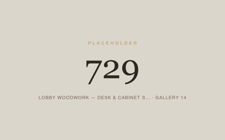 Placeholder 729 — Lobby Woodwork — Desk & Cabinet S… · Gallery 14