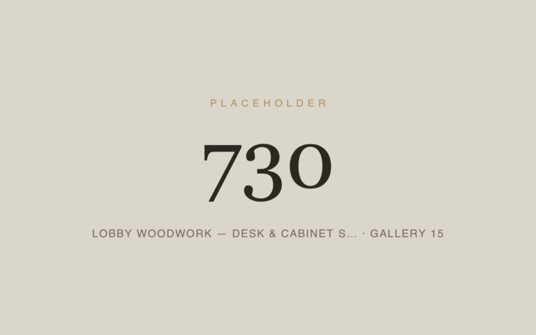 Placeholder 730 — Lobby Woodwork — Desk & Cabinet S… · Gallery 15