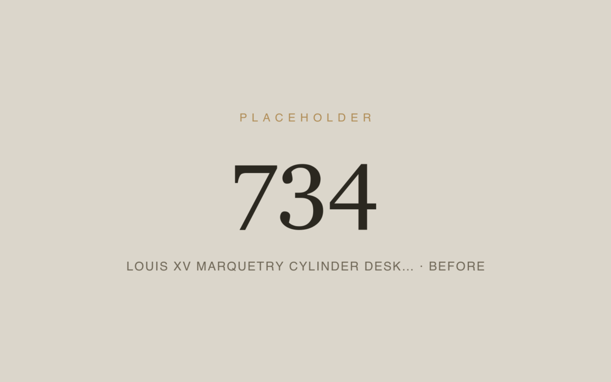 Louis XV Marquetry Cylinder Desk — Refinishing & Repair