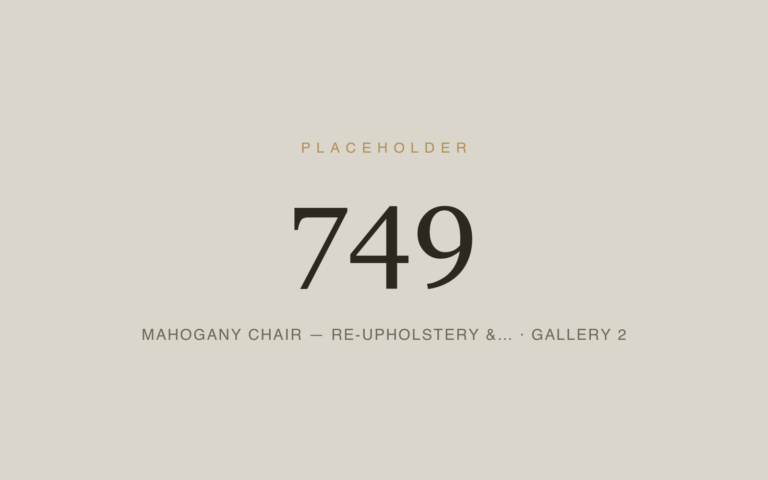 Placeholder 749 — Mahogany Chair — Re-upholstery &… · Gallery 2