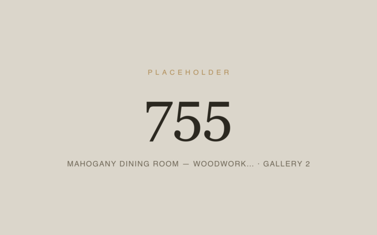 Placeholder 755 — Mahogany Dining Room — Woodwork… · Gallery 2