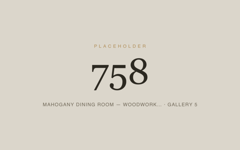 Placeholder 758 — Mahogany Dining Room — Woodwork… · Gallery 5