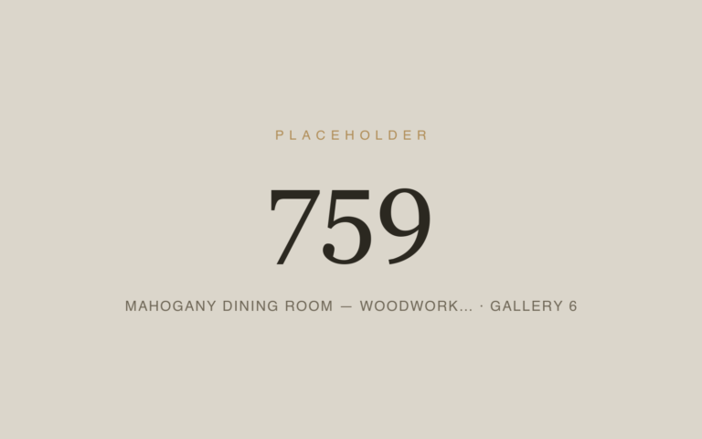Placeholder 759 — Mahogany Dining Room — Woodwork… · Gallery 6