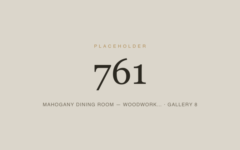 Placeholder 761 — Mahogany Dining Room — Woodwork… · Gallery 8