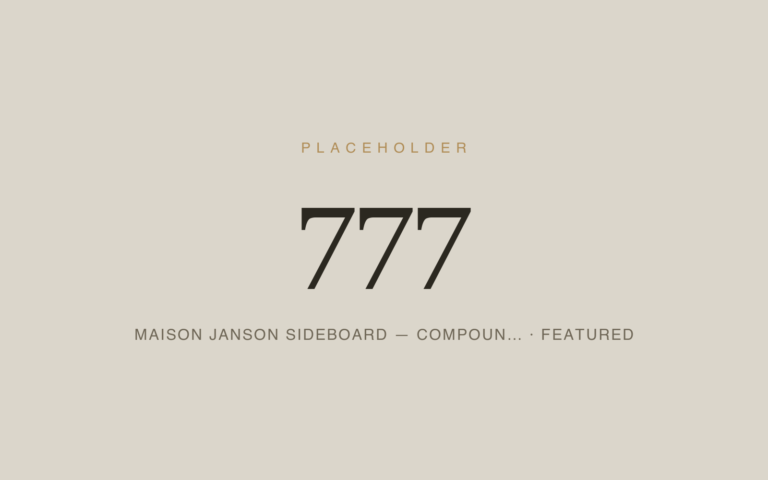 Placeholder 777 — Maison Janson Sideboard — Compoun… · Featured