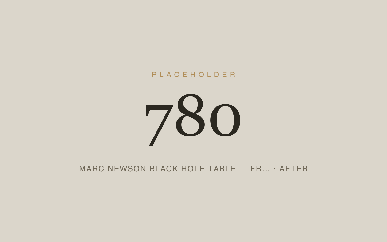 Marc Newson Black Hole Table — Friedman Benda Gallery