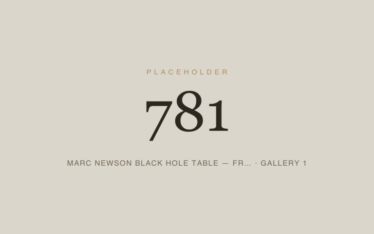 Placeholder 781 — Marc Newson Black Hole Table — Fr… · Gallery 1