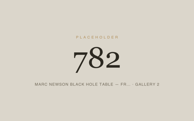 Placeholder 782 — Marc Newson Black Hole Table — Fr… · Gallery 2
