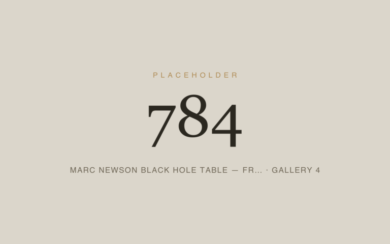 Placeholder 784 — Marc Newson Black Hole Table — Fr… · Gallery 4