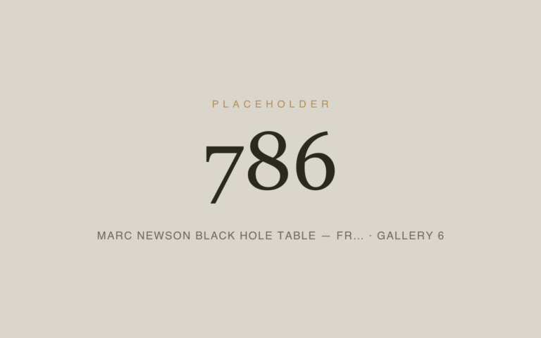 Placeholder 786 — Marc Newson Black Hole Table — Fr… · Gallery 6