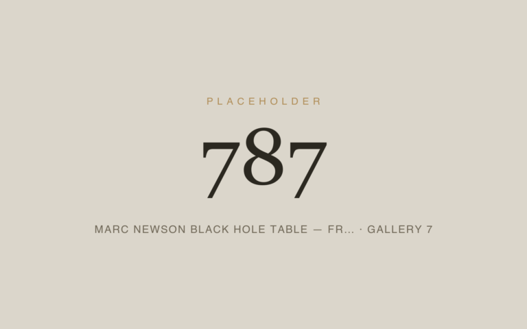 Placeholder 787 — Marc Newson Black Hole Table — Fr… · Gallery 7