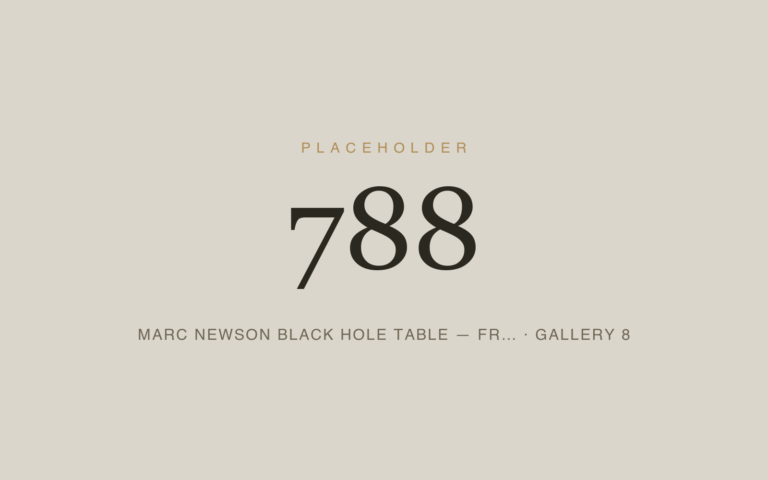 Placeholder 788 — Marc Newson Black Hole Table — Fr… · Gallery 8