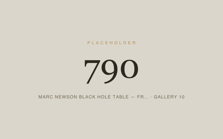 Placeholder 790 — Marc Newson Black Hole Table — Fr… · Gallery 10
