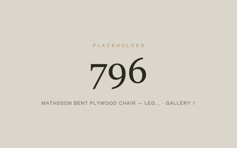 Placeholder 796 — Mathsson Bent Plywood Chair — Leg… · Gallery 1