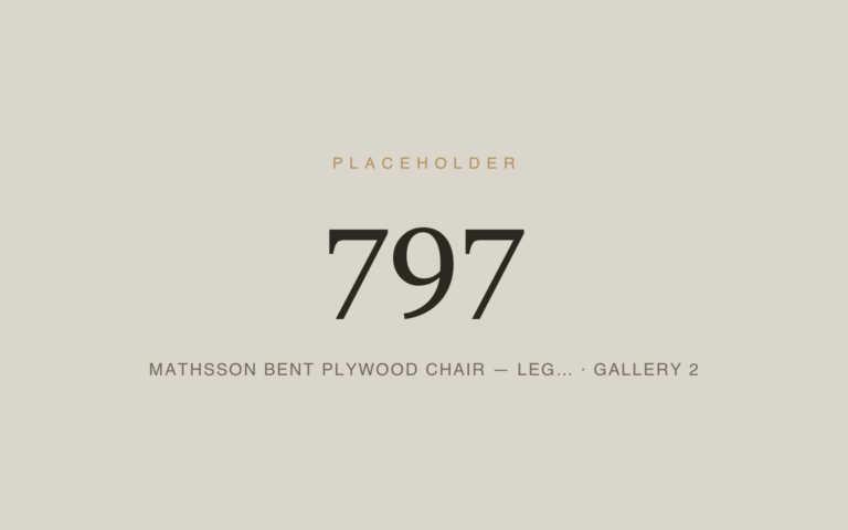 Placeholder 797 — Mathsson Bent Plywood Chair — Leg… · Gallery 2