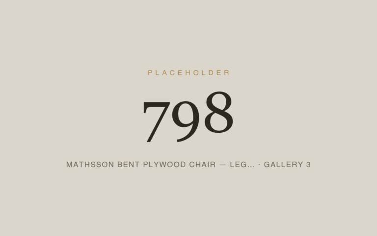 Placeholder 798 — Mathsson Bent Plywood Chair — Leg… · Gallery 3