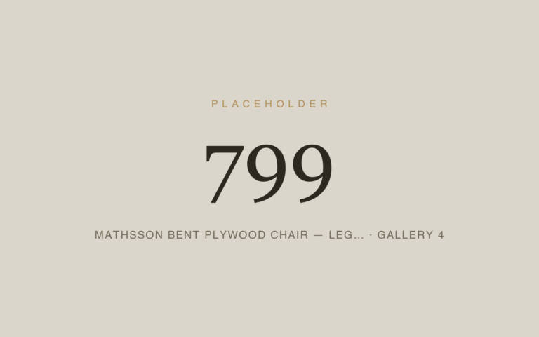 Placeholder 799 — Mathsson Bent Plywood Chair — Leg… · Gallery 4
