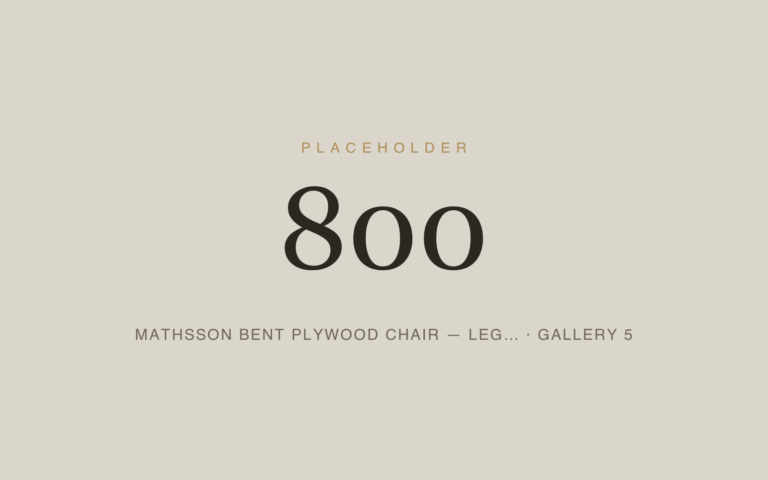 Placeholder 800 — Mathsson Bent Plywood Chair — Leg… · Gallery 5