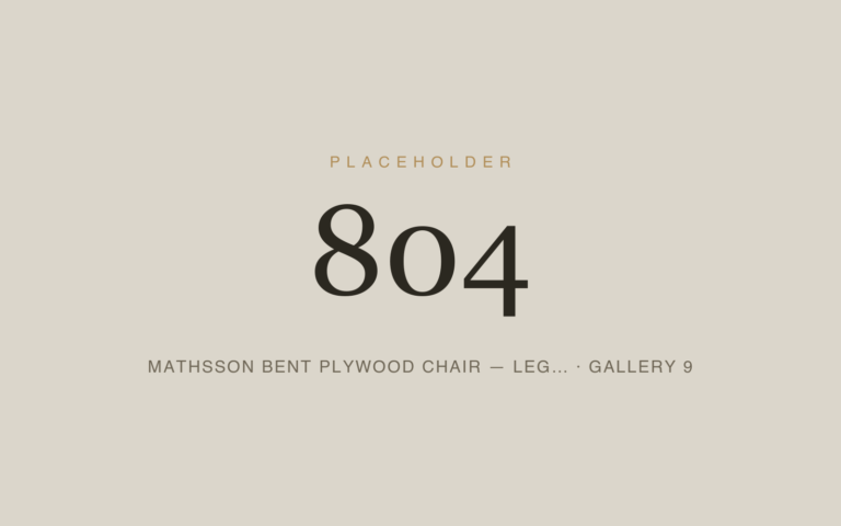 Placeholder 804 — Mathsson Bent Plywood Chair — Leg… · Gallery 9