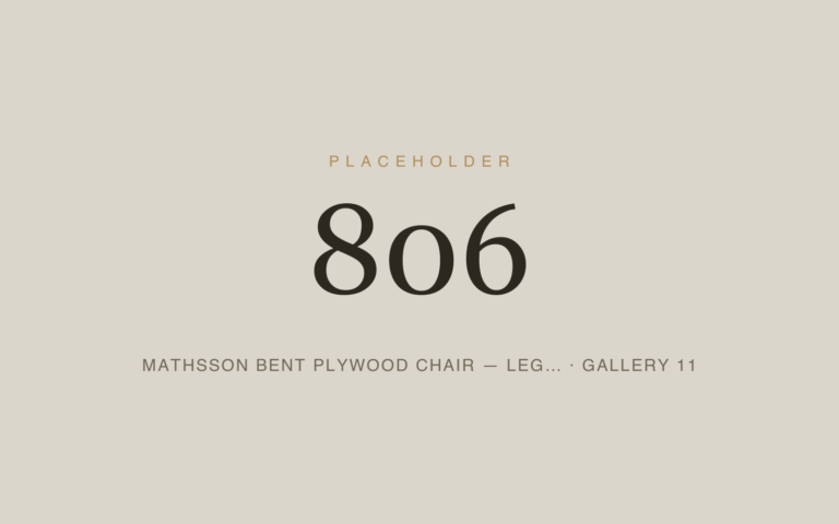 Placeholder 806 — Mathsson Bent Plywood Chair — Leg… · Gallery 11
