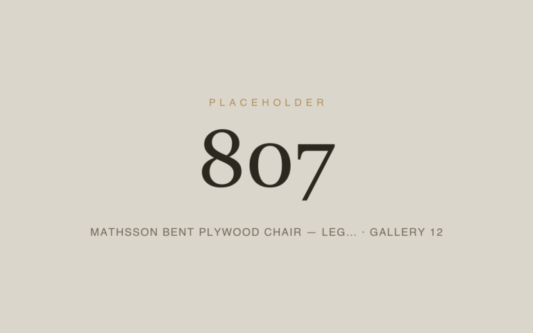 Placeholder 807 — Mathsson Bent Plywood Chair — Leg… · Gallery 12