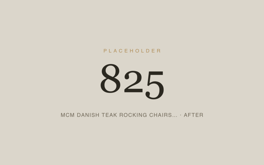 MCM Danish Teak Rocking Chairs — Refinishing & Reupholstery — After