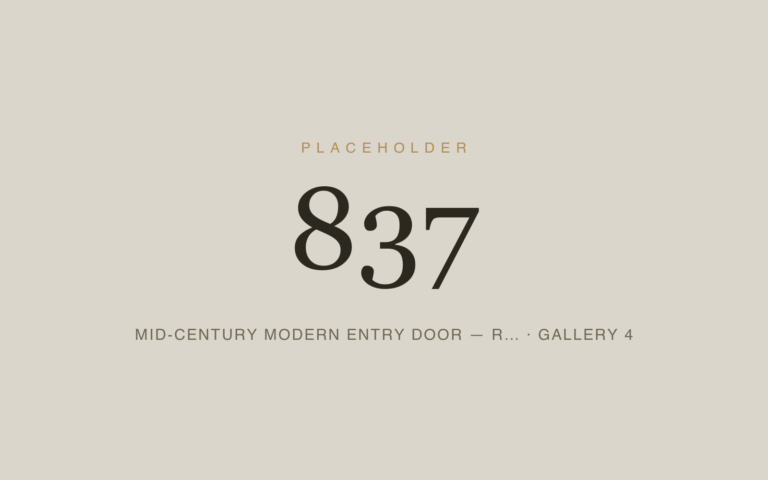 Placeholder 837 — Mid-century Modern Entry Door — R… · Gallery 4