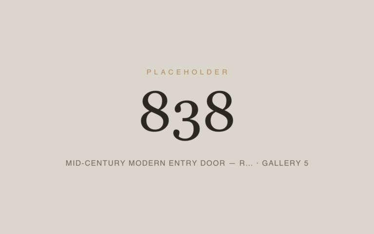 Placeholder 838 — Mid-century Modern Entry Door — R… · Gallery 5
