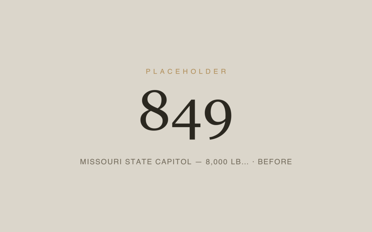 Missouri State Capitol — 8,000 lb. Bronze Door Leaves