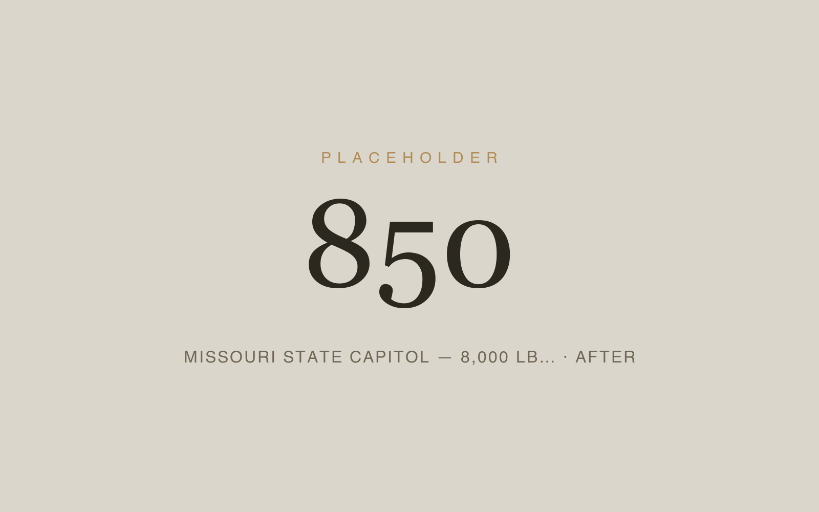 Missouri State Capitol — 8,000 lb. Bronze Door Leaves
