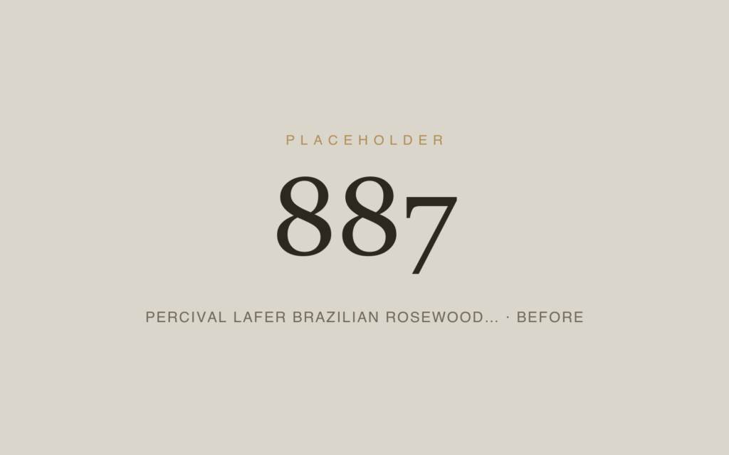 Percival Lafer Brazilian Rosewood Sofa — Reupholstery — Before