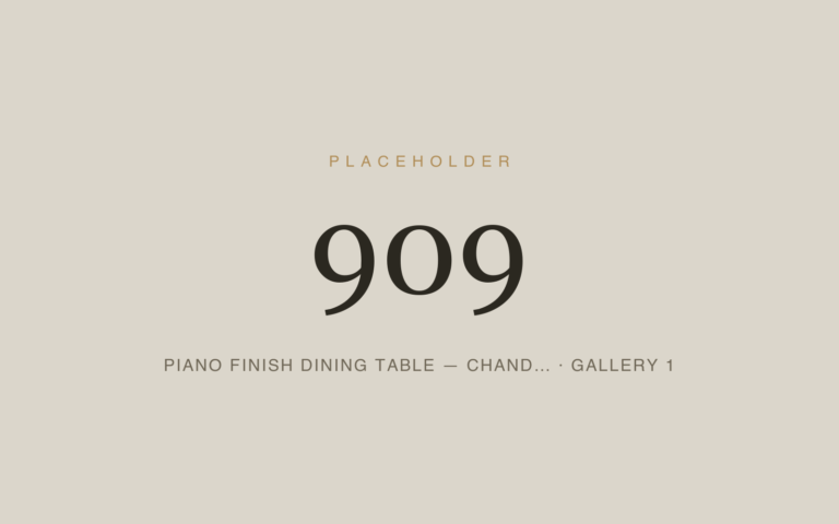 Placeholder 909 — Piano Finish Dining Table — Chand… · Gallery 1