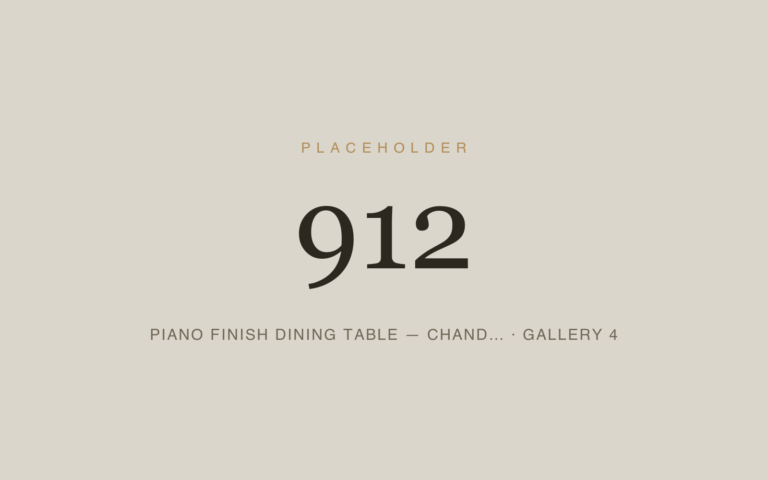 Placeholder 912 — Piano Finish Dining Table — Chand… · Gallery 4