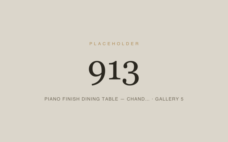 Placeholder 913 — Piano Finish Dining Table — Chand… · Gallery 5