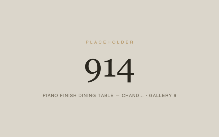 Placeholder 914 — Piano Finish Dining Table — Chand… · Gallery 6