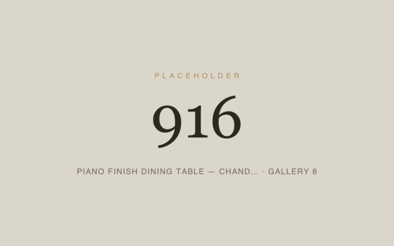 Placeholder 916 — Piano Finish Dining Table — Chand… · Gallery 8