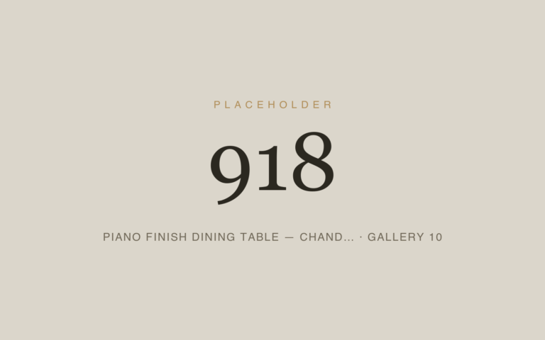 Placeholder 918 — Piano Finish Dining Table — Chand… · Gallery 10
